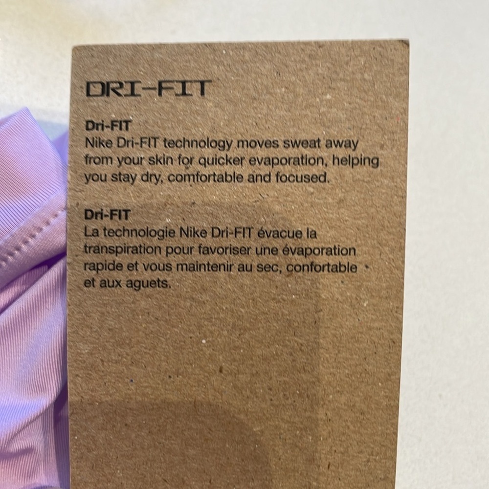 🆕 Nike One Dri-Fit Tank Top, Crop, Lilac Size XL - Picture 8 of 12
